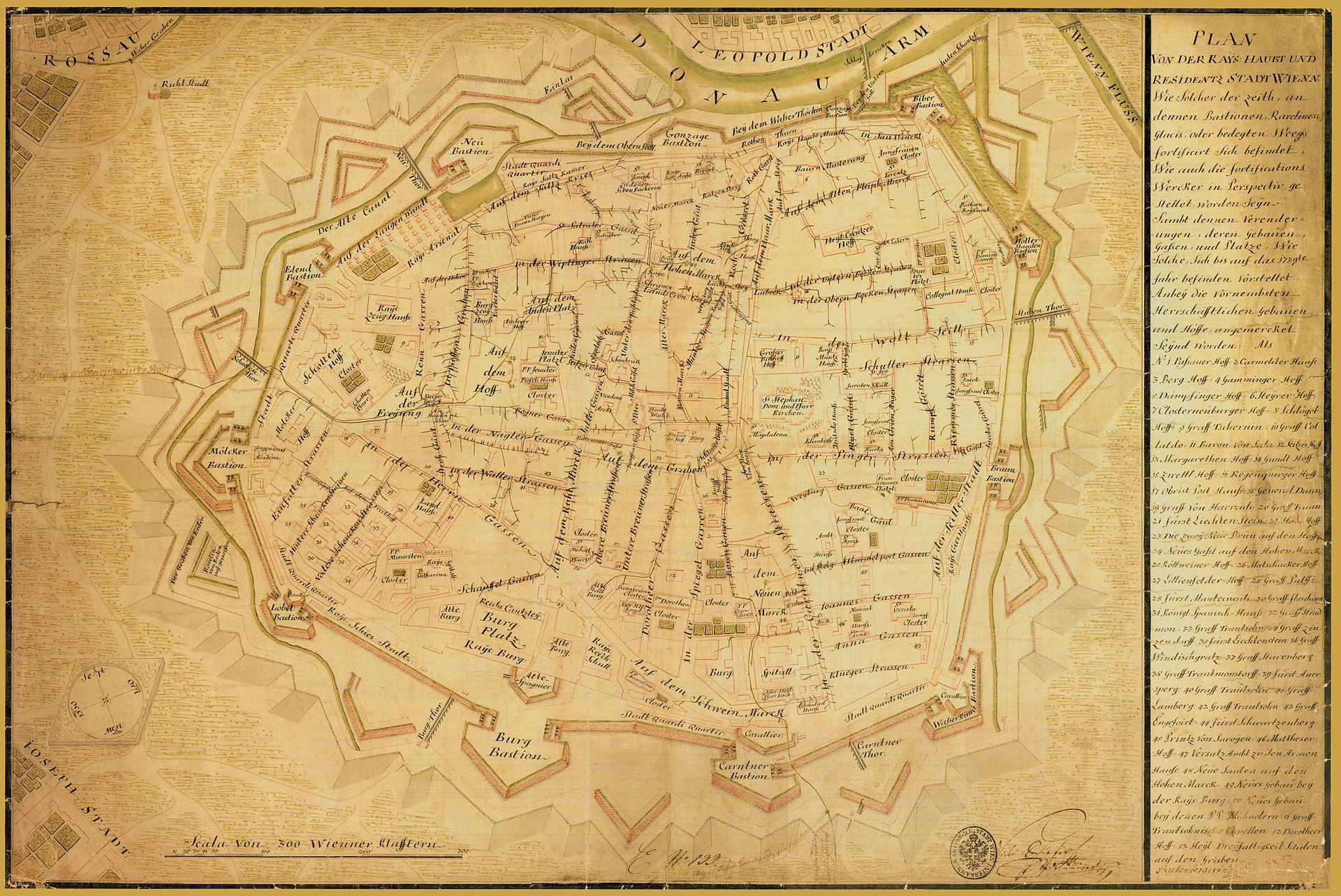 Kanäle und Befestigungen der Stadt Wien 1739.jpg